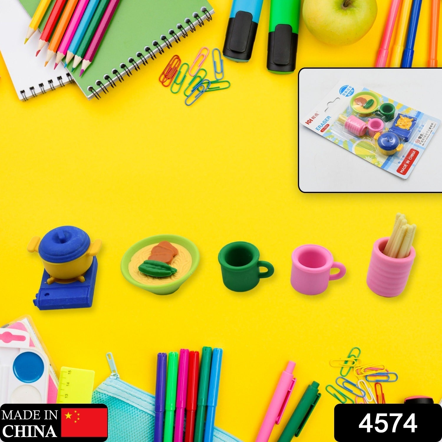 4574 Kitchen Appliances Shape Eraser, Mini Eraser Simulated Cookware Creative Cute Novelty Eraser, Children Day, Birthday Return Gifts for Kids, Childrens, Boys, Girls Kitchen Utencils Set Shaped Erasers Set Pack of 6 4574 Kitchen Appliances Shape Eraser, Mini Eraser Simulated Cookware Creative Cute Novelty Eraser, Children Day, Birthday Return Gifts for Kids, Childrens, Boys, Girls Kitchen Utencils Set Shaped Erasers Set Pack of 6